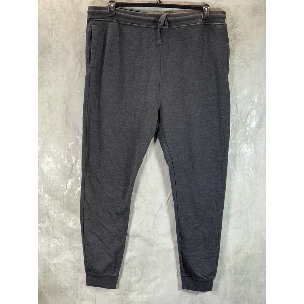 Lazer Men's Black Solid Drawstring Stretch Relaxed-Fit Pull-On Jogger SZ 2XL